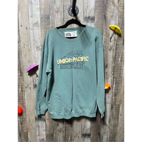 Carousel Trading Company Vintage Union Pacific Unisex Embroidered Sweatshirt - Picture 1 of 4